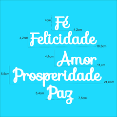 5 Palavras - Fé, Felicidade, Amor, Prosperidade e Paz - Apostila Artes do Lito - Link na descrição do produto