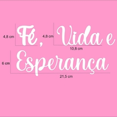 Frase - Fé, Vida e Esperança - Apostila Artes do Lito - Link na descrição do produto