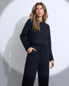 Moletom Cropped Preto - comprar online