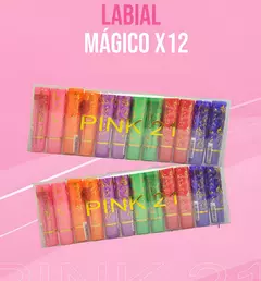 Pack x 12U. Labial Mágico "Pink 21"
