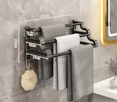 Toallero de Pared con Adhesivos Sin Atornillar Práctico Fácil Instalación - GIFTYS TIENDA 