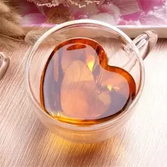 TAZA DOBLE VIDRIO CORAZON X1