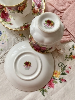 Royal Albert Old Country Roses Pocillo de cafe con plato