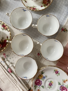 Set x 5 pocillos de cafe con plato New Chelsea Staff porcelana en internet