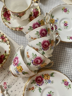 Set x 5 pocillos de cafe con plato New Chelsea Staff porcelana