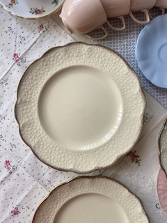 Set x 6 platos de entrada 20cm Meakin England craquel - HappyTea! - Vajilla vintage
