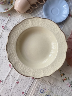 Plato hondo 23cm Meakin England (craquel transparente) - HappyTea! - Vajilla vintage