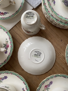 Imagen de Pocillo de cafe con plato Royal Staffordshire Clarice Cliff Nancy
