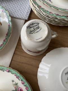 Pocillo de cafe con plato Royal Staffordshire Clarice Cliff Nancy