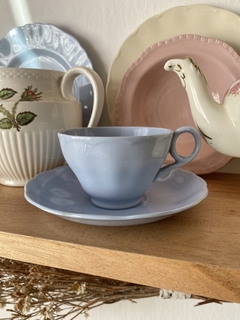 Taza de té con plato Grindley Lupin Petal - comprar online