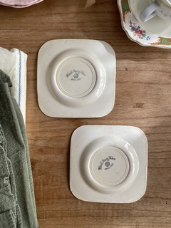 Set x 2 platitos para pan Woods Ivory Ware (con detalles) - tienda online