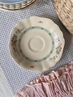 Plato de te de loza ingleza Meakin Sunshine