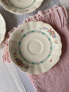 Plato de te de loza ingleza Meakin Sunshine - comprar online