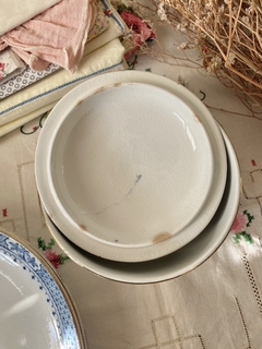 Caramelera Whieldon Ware Dalmeny (tapa con chip) - HappyTea! - Vajilla vintage