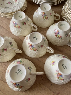 Taza de te con plato Crown Ducal Ware