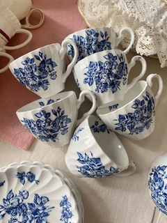 Set x 6 pocillos de cafe con plato Johnson Bros Devon Sprays