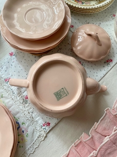 Tetera inglesa Grindley Peachpetal - HappyTea! - Vajilla vintage