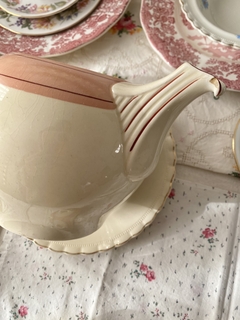 Tetera de loza inglesa Woods Ivory Ware (chip craquel) en internet