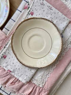 Plato de te 14cm Woods Ivory Ware (craquel pelo)