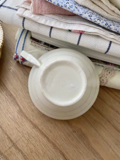 Taza de te sin plato Grindley Creampetal (pelo) - HappyTea! - Vajilla vintage