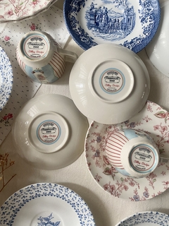 Taza de te con plato Johnson Bros Farmhouse chic - HappyTea! - Vajilla vintage