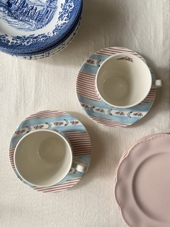 Taza de te con plato Johnson Bros Farmhouse chic en internet