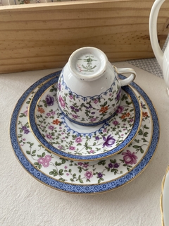 Fine bone china chintz trio de te ingles