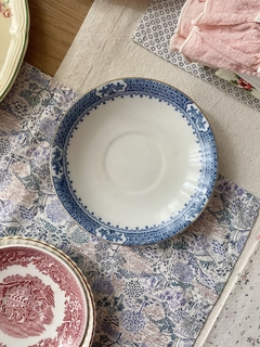 Plato de té Dalmeny Whieldon Ware (posee craquel)