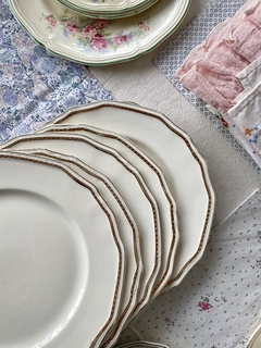 Set x 6 platos playos 23cm Alfred Meakin (ver description) en internet