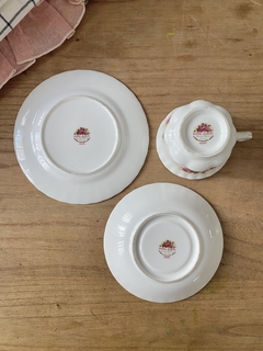Trio de te Royal Albert - Flowers of the month: June c1970 -no - tienda online