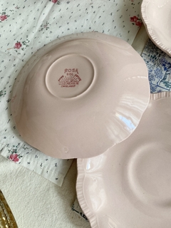 Taza de te con plato Meakin England Rosa (ver detalles) en internet