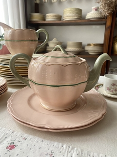 Tetera Grindley Peach-Leaf-Petal (rosa asa verde) - comprar online