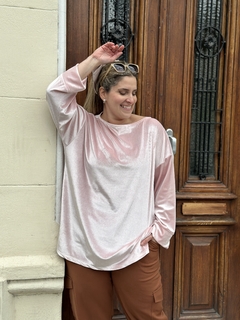 Blusa Velvet Color Rosa Pastel - comprar online