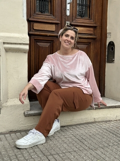 Blusa Velvet Color Rosa Pastel - tienda online