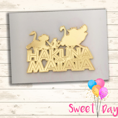 Aplique Hakuna Matata ( 05 peças)