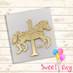 Aplique Cavalo Carrossel detalhado (05 peças )