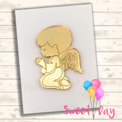 Aplique Acrílico Anjo ( 05 peças)
