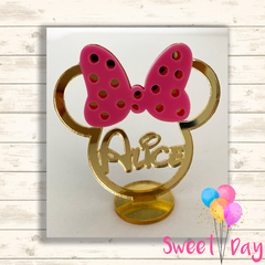 Aplique Minnie com laço 6 cm (05 peças) - comprar online
