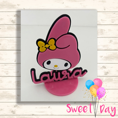 Aplique My Melody com nome 8 cm (03 unidades)