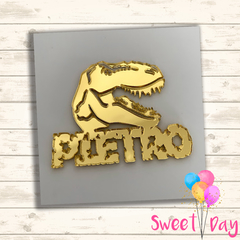Aplique Dino e Nome ( 05 peças )