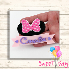 Aplique Minnie Faixa e nome 10 cm ( 05 peças) - comprar online