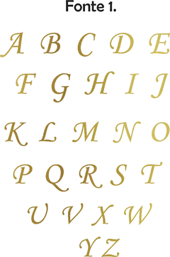 Aplique Letras 6 cm (05 peças) - comprar online