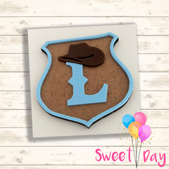 Letras com chapeu Fazenda 6 cm (05 peças)