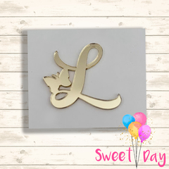 Aplique Letras com Borboleta 5 cm ( 05 peças ) - comprar online