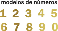 Aplique Números 8 cm (05 peças) - comprar online
