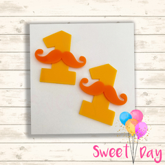 Aplique Números com bigode 5 cm (05 peças) - comprar online