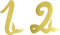 Aplique nº com calda 5 cm (05 peças ) - comprar online