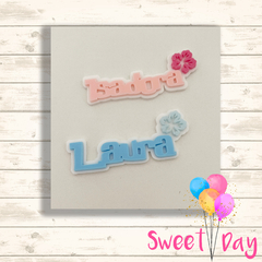 Aplique Nomes fonte Stitch 6 cm ( 05 peças ) - comprar online