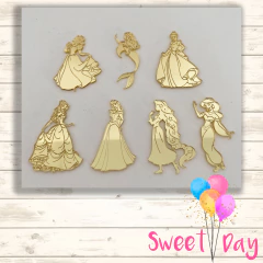 Aplique Princesas Disney 6 cm ( 05 unidades) - comprar online