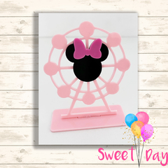 Roda Gigante Minnie com base 8 cm (03 peças)